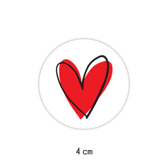 Have to Have - rood hartje sticker - leuke sticker voor een cadeau - Have to Have - Leuke betaalbare hebbedingen