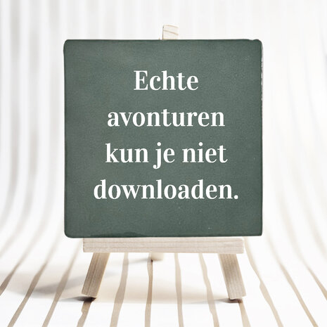 echte avonturen kun je niet downloaden