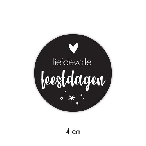 liefdevolle feestdagen sticker