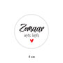 Sticker 4 cm - 10x Zomaar iets liefs